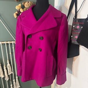 Women's Banana Republic Double-Breasted Deep Purple Jacket Size M 👑